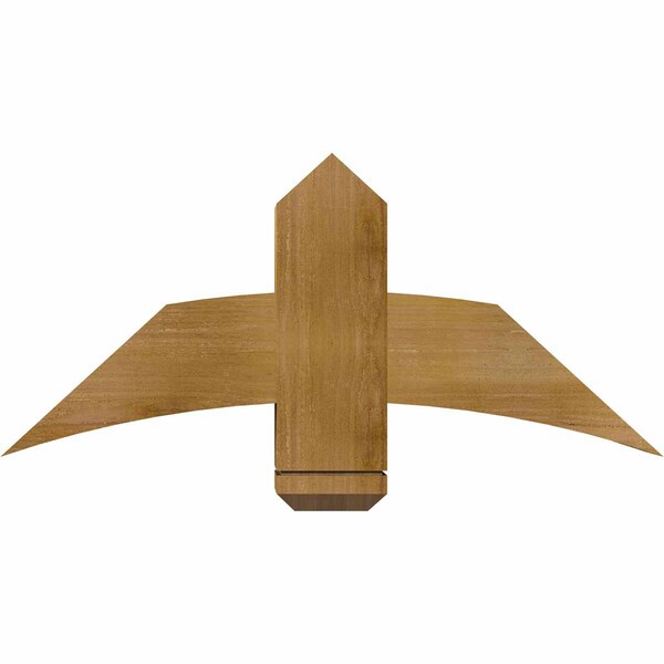 Ekena Millwork Bellingham Rough Sawn Timber Gable Bracket, Western Red Cedar, 36"W x 16"H x 6"D x 6"F, 11/12 Pitch GBW036X16X0606BEL00RWR - main